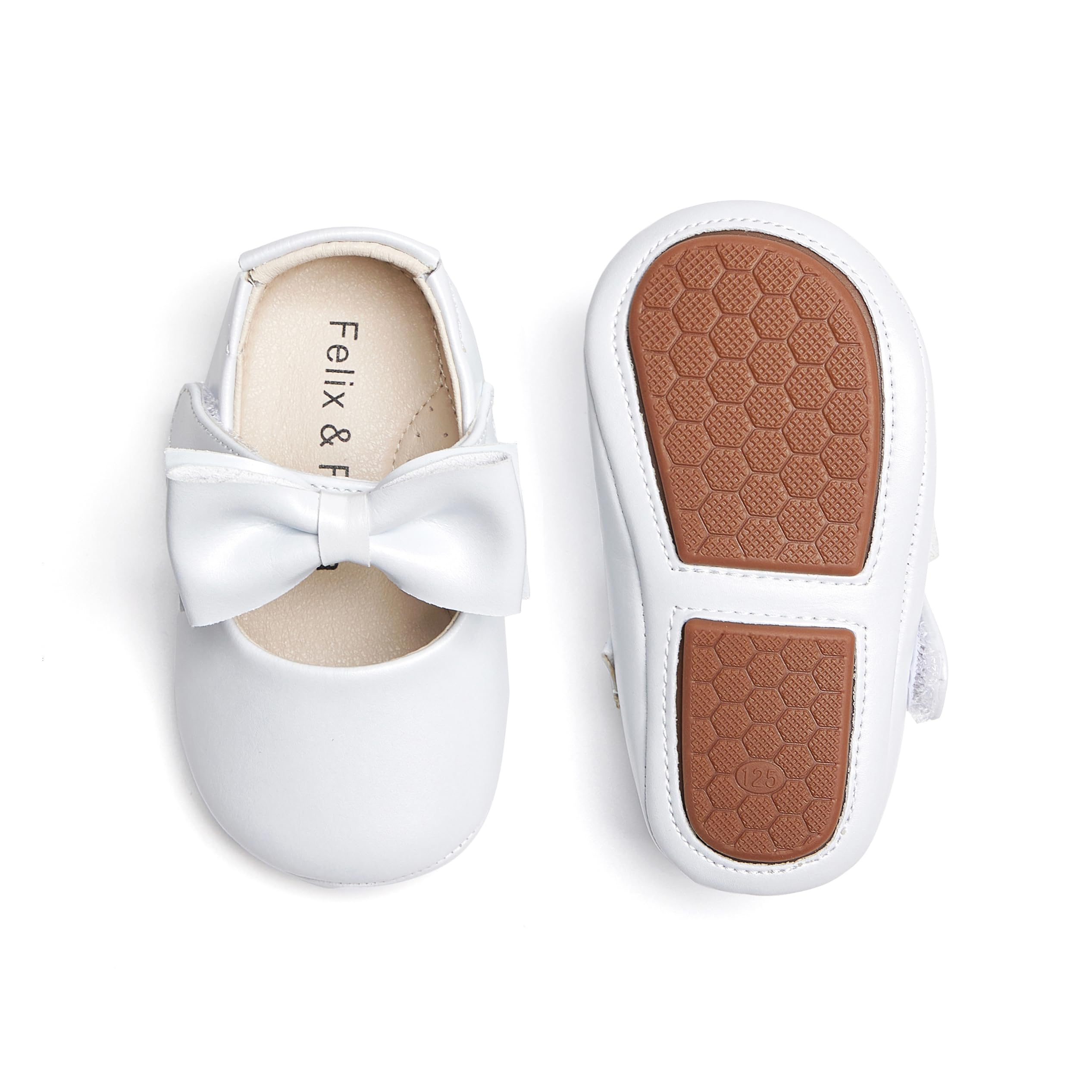 Soft Sole Baby Dress Shoes - Infant Baby Walking Shoes Moccasinss Rubber Sole Crib Shoes
