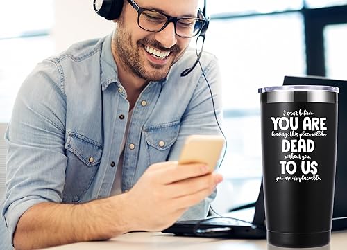 Miniatura 5 de momocici Vaso de 20 onzas con texto en inglés "You Are Dead To Us", regalo de despedida para compañeros de trabajo, despedida, despedida de buena