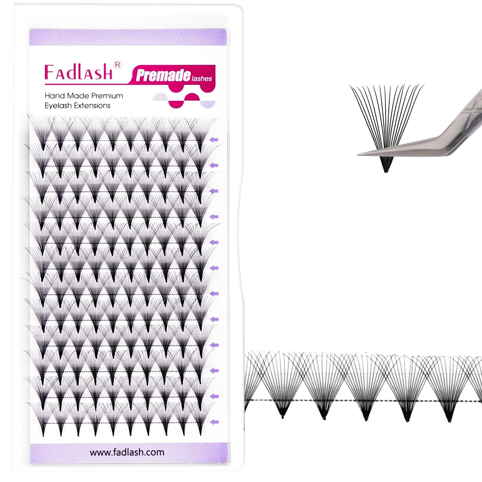 Volumen Ruso 10D 0.07mm C Curl 15mm Prefabricados Extensiones de Pestañas Volume Lashes Extension Ruso Pestañas — view 18