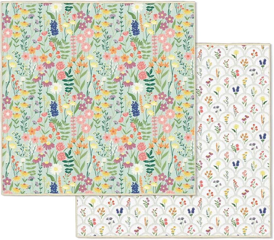 WerkShoppe Wildflowers Dish Cloth Set