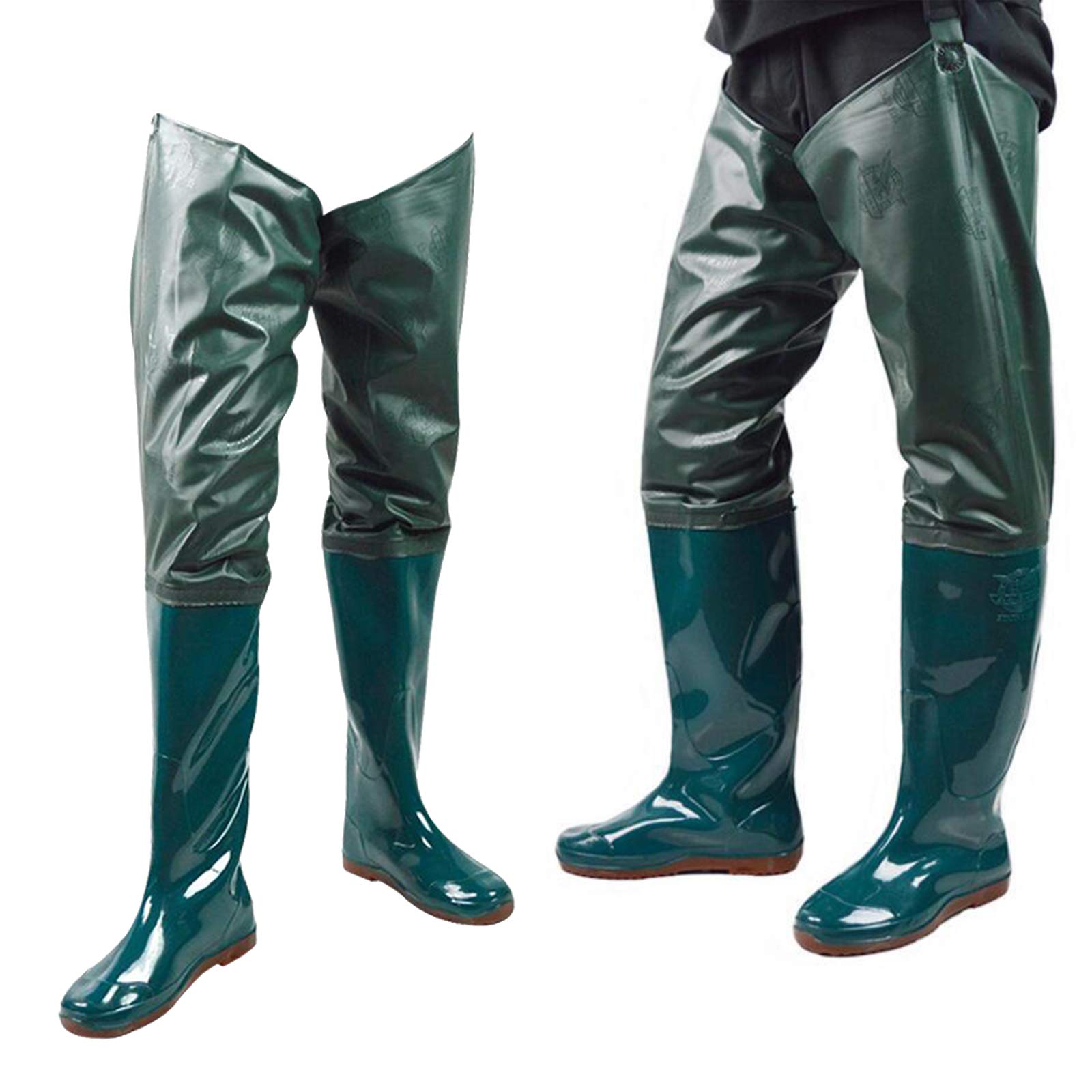 Botas de pesca con mosca con botas de botas de pesca con suela dura antideslizante, bota de PVC-9 tamaños - 42