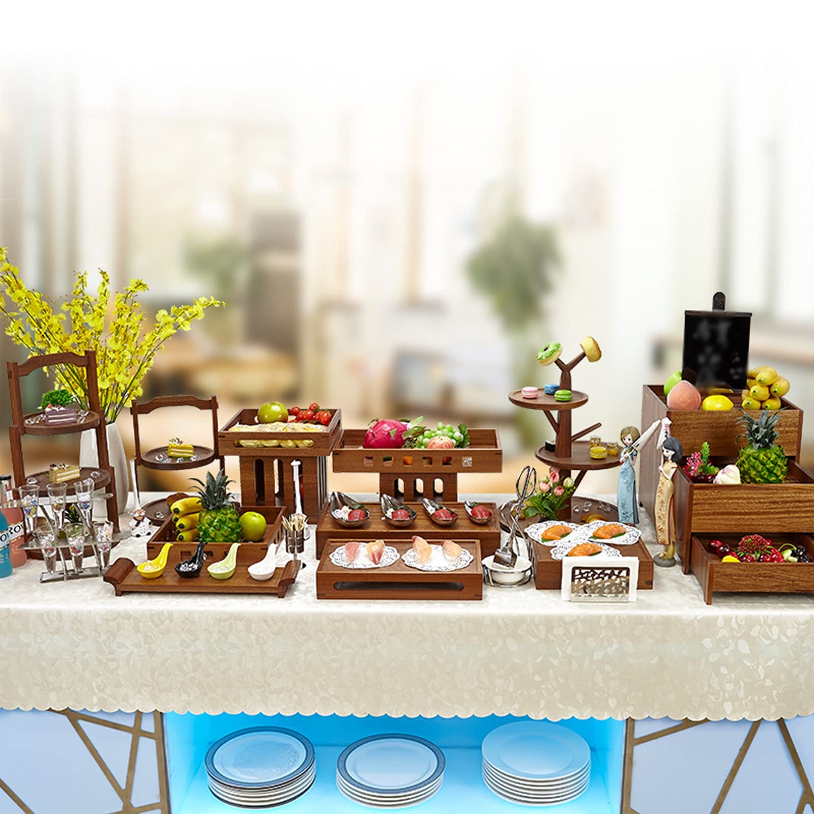 Plateau à gâteaux multicouches, support pâtisserie créatif(24cmx32cm)