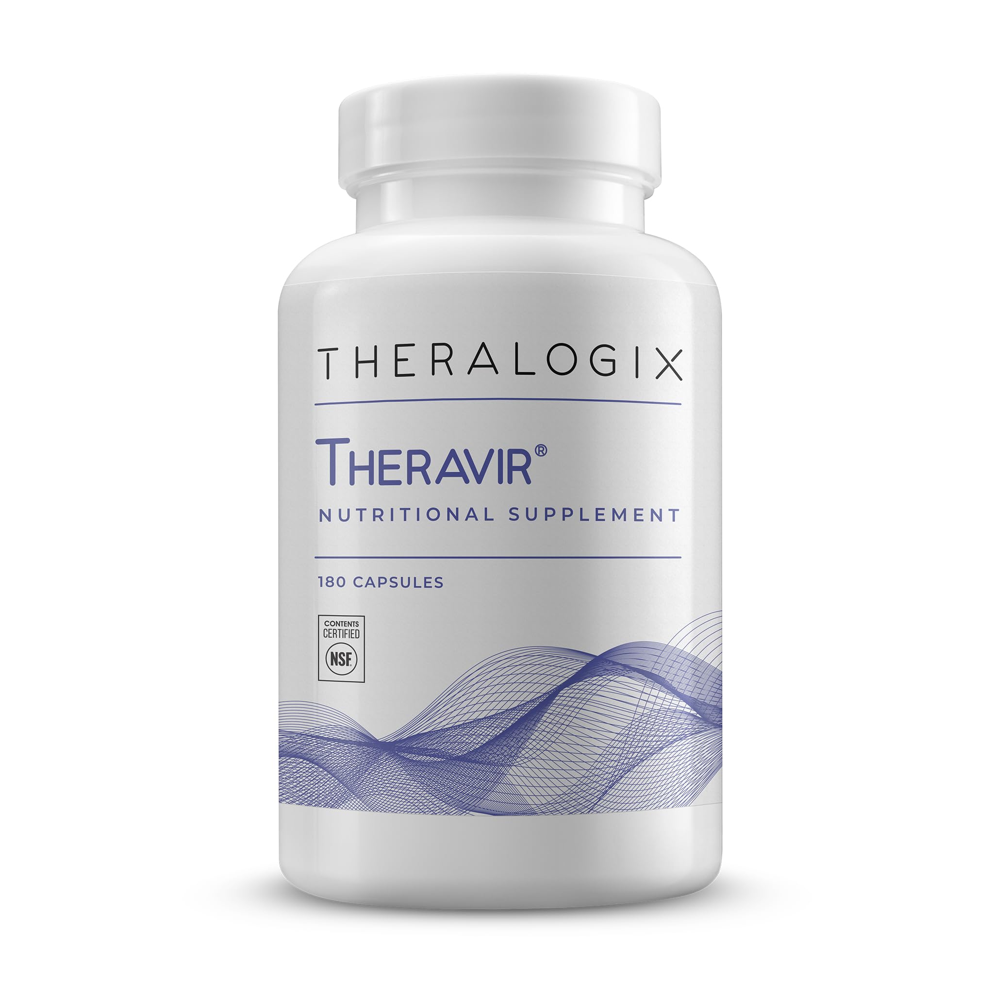 Theravir Immune Support Supplement - 90-Day Supply - Immune Support Supplement for Women & Men - Includes Vitamin D3, Vitamin C, Zinc, Quercetin & Melatonin - NSF Certified - 180 Capsules
