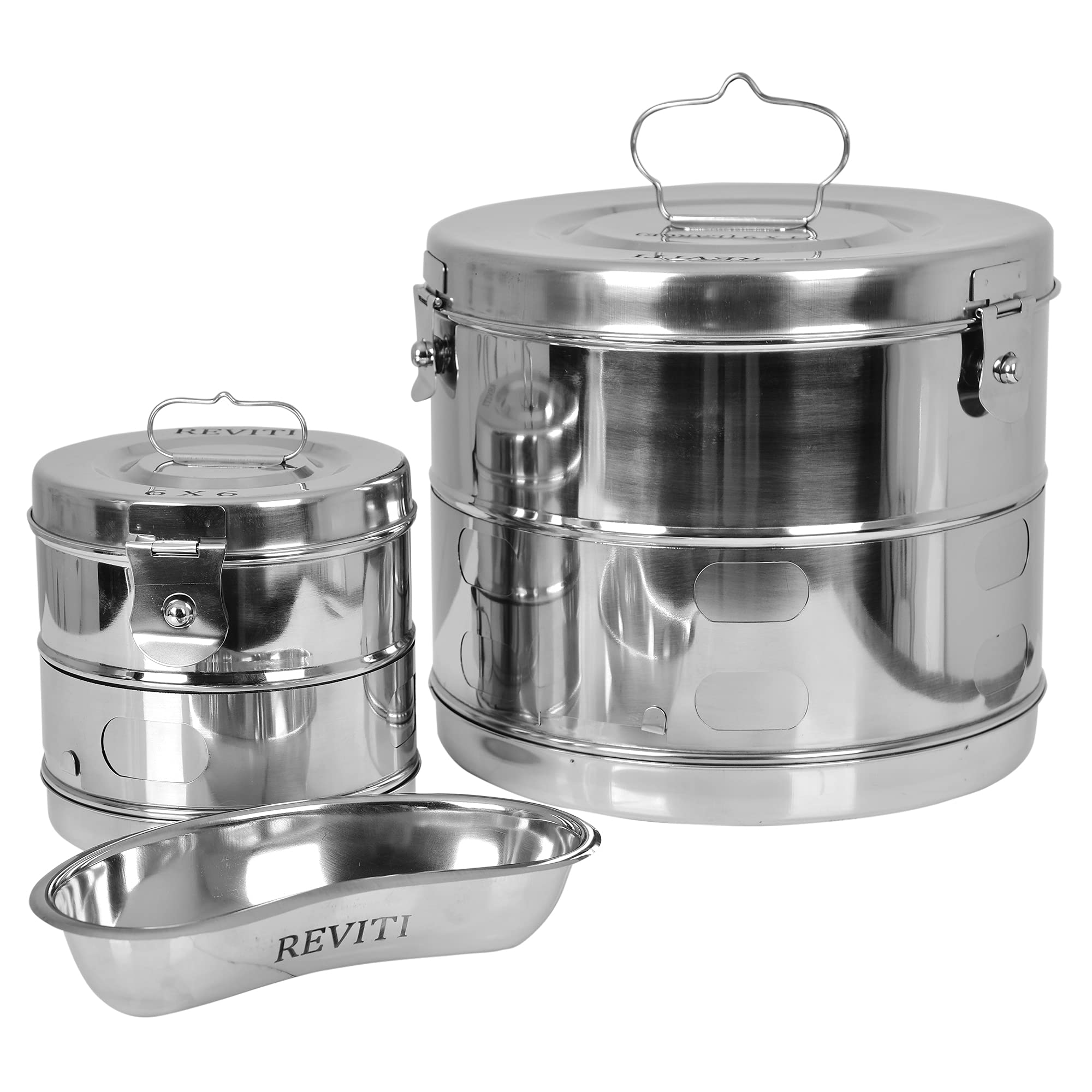 See full amazon price history chart for Reviti® by Hospiclub Dressing Drum/Autoclave Drum 11x9, Drum 6x6 Kidney tray 6 inch Heavy Duty Stainless Steel Reviti® by Hospiclub Dressing Drum/Autoclave Drum 11x9, Drum 6x6 Kidney tray 6 inch Heavy Duty Stainless Steel (B0979C1V3P) Amazon Price History, Amazon Price Tracker