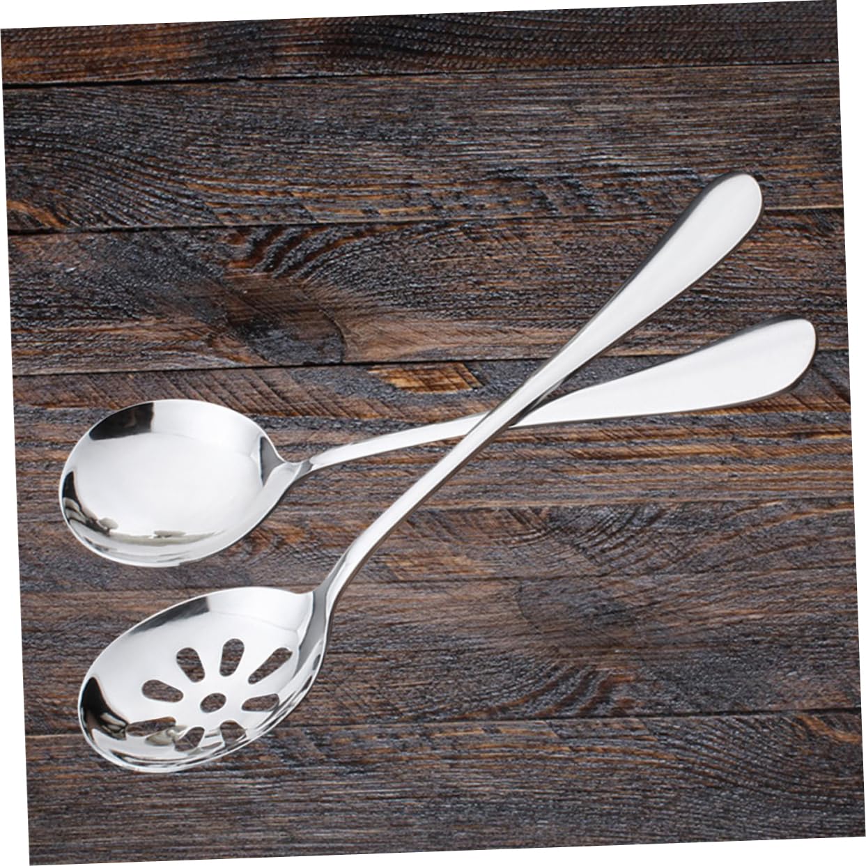HEMOTON Set 10 Cucchiai Da Tavola In Acciaio Inossidabile 13 Cm – Cucchiai Da Zuppa, Dessert, Ramen – Finitura A Specchio, Lucidi, Lavabili - 5