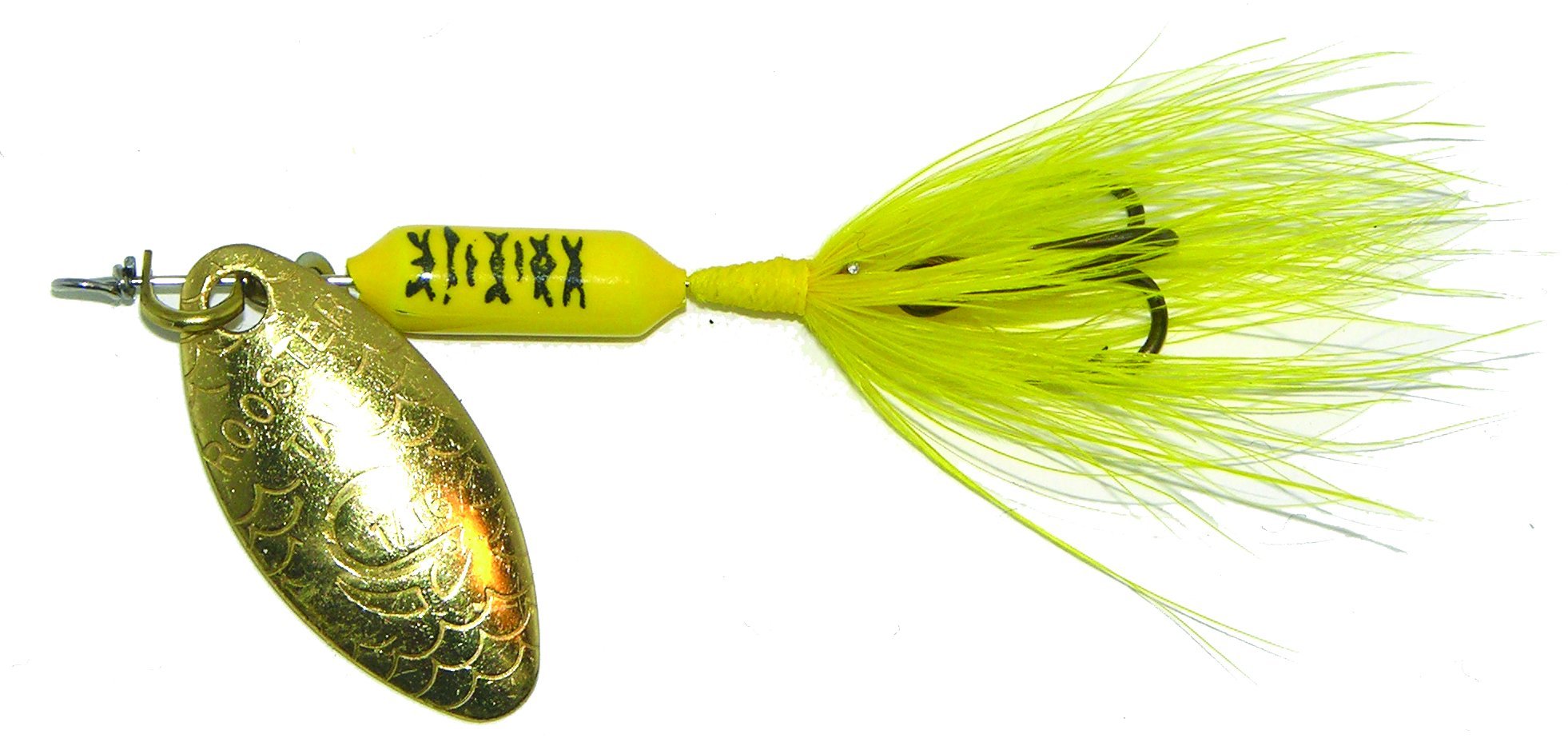 Wordens 206-YLJT Rooster Tail in-Line Spinner, 2