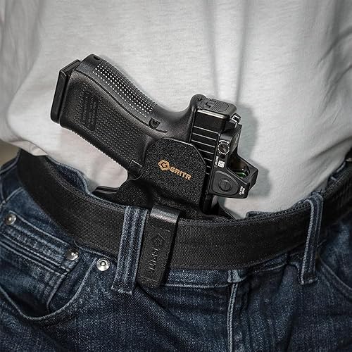Miniatura 25 de GRITR Omni IWB/OWB Kydex - Funda modular para Sig, Glock, Springfield, Walther, S&W, Canik y más, accesorio ambidiestro para pistola EDC con corte