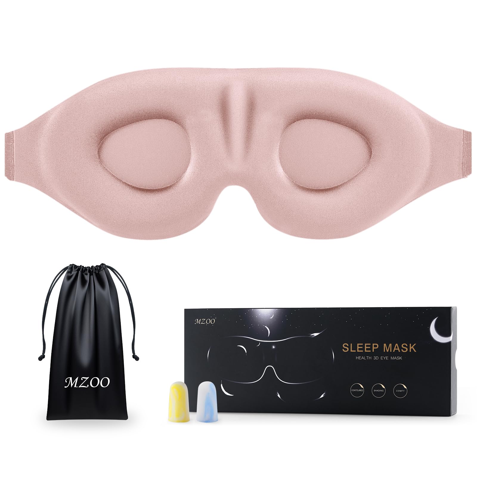 Amazon.com: MZOO Luxury Sleep Eye Mask for Side Sleeper Men Women