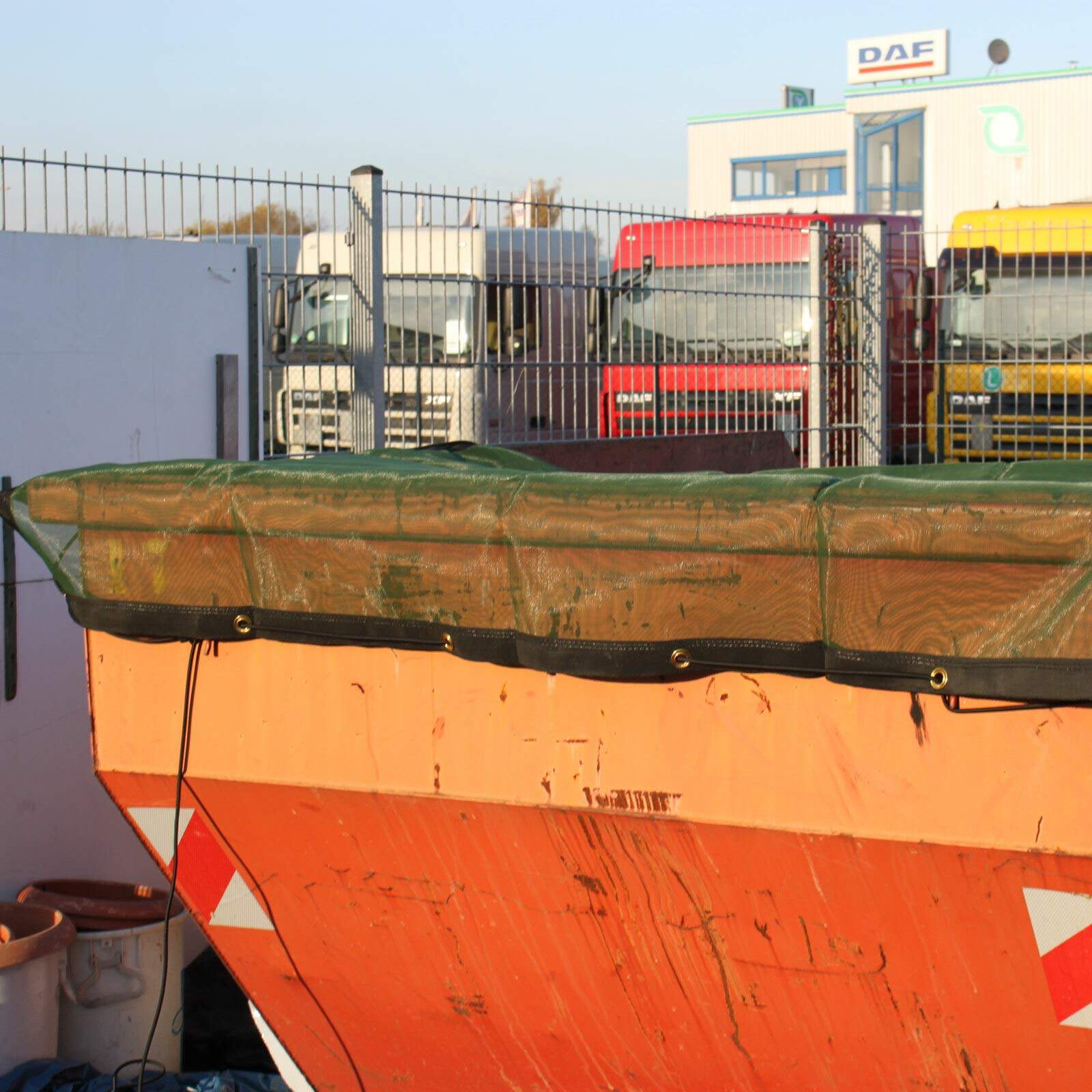 Feines Anhängernetz 3,2 x 8 Meter Gepäcknetz zur Ladungssicherung für Container und Anhänger Containernetz Sicherungsnetz