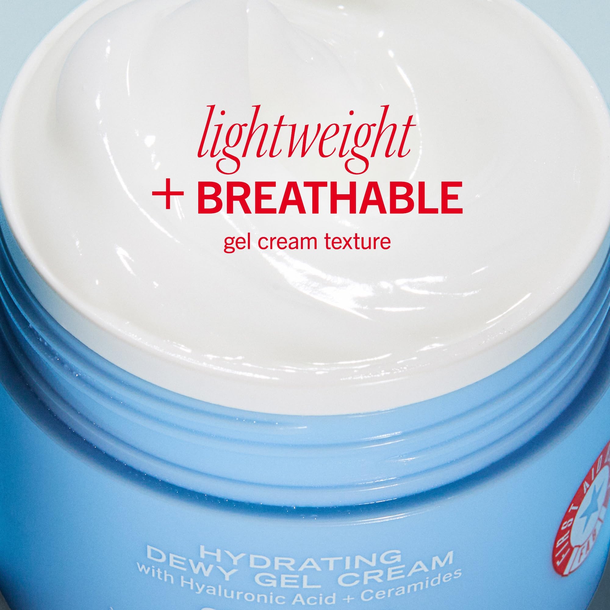 First Aid Beauty Hydrating Dewy Gel Cream with Hyaluronic Acid & Ceramides, 1.9 fl oz