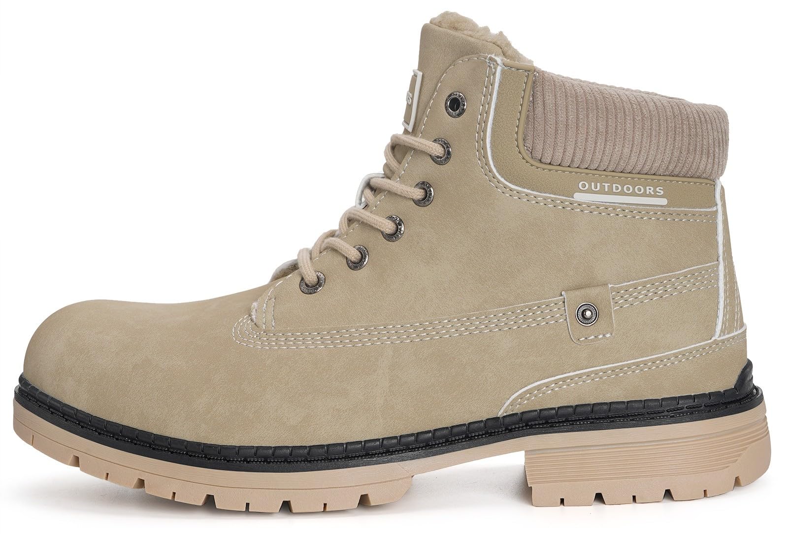 Stivali Uomo Donna Inverno Scarpe da Neve Caldi Snow Boots Impermeabili Stivaletti Pelliccia Stringate Outdoor