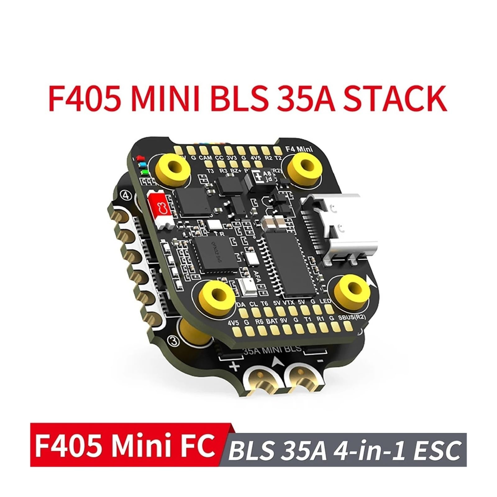 F405 Stack Flight Controller FC BLS 35A V2 3-6S 20x20 4-w-1 ESC Dual BEC do dronów wyścigowych FPV (ESC)