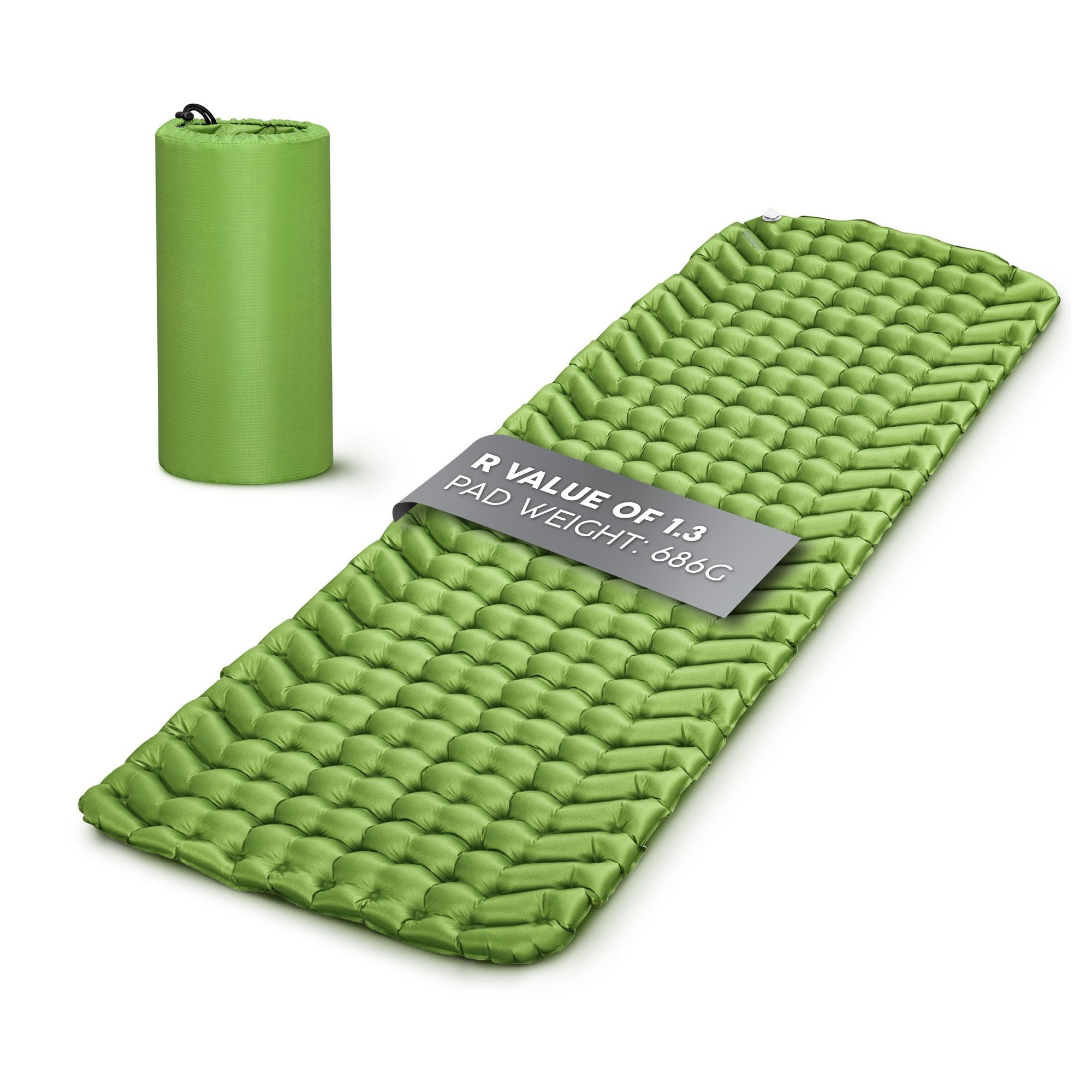 Bestway 78 inch x 28 inch x 2.5 inch/1.98m x 71cm x 6.5cm WanderLite Large Rectangular Sleeping Pad