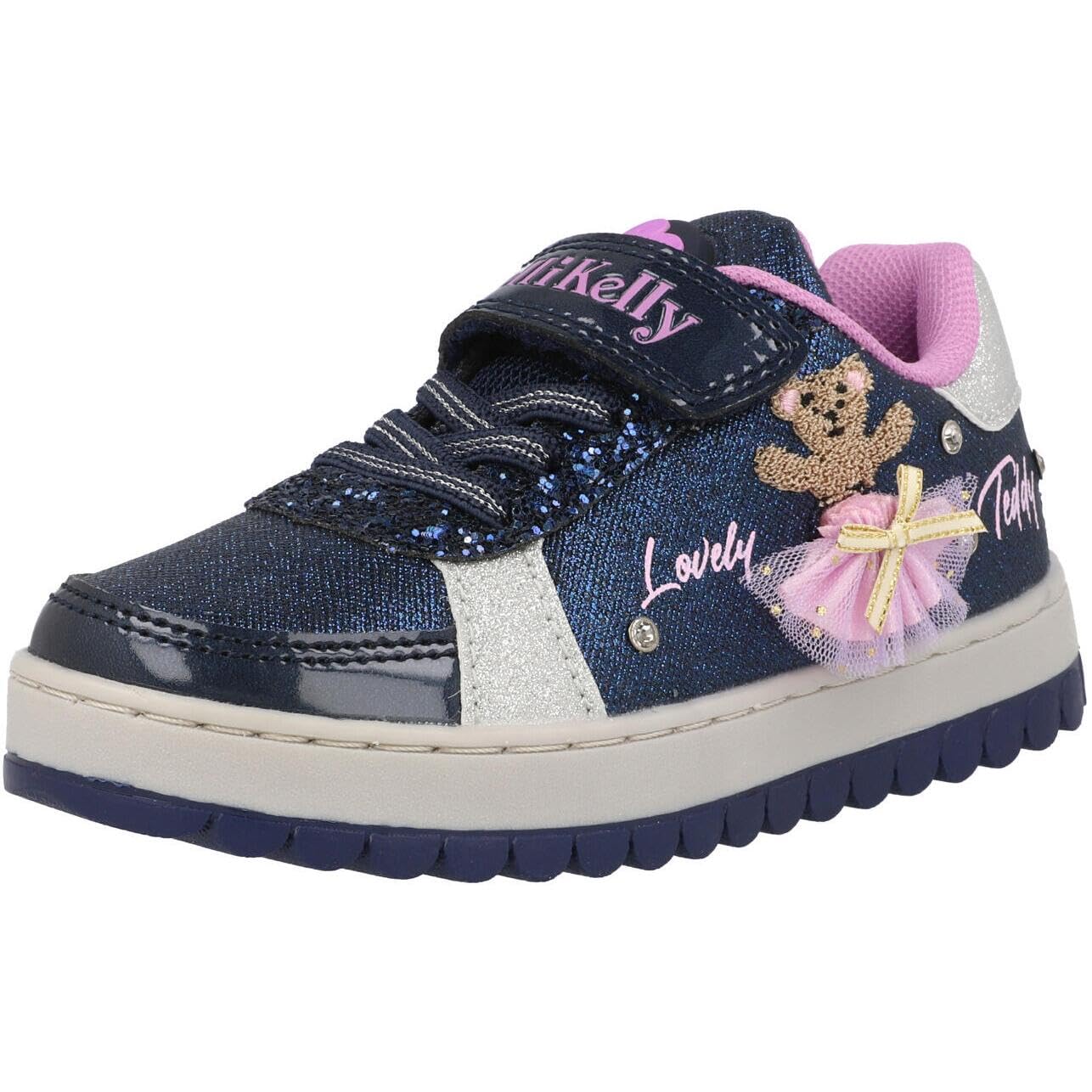 Lelli Kelly Scarpa Blu Mille Stelle Dance Orsetto tutù Intercambiabile LKAA5210 con Jingle e luci (Blu, Sistema Taglie Calzature EU, Bambino Piccolo (2-5 Anni), Numero, Media, 26)