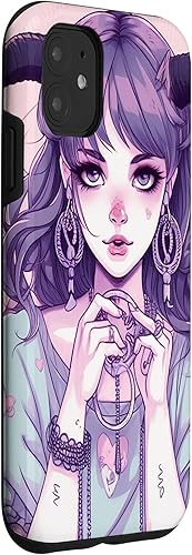 Miniatura 3 de Funda para iPhone 11 Devil Baphomet Kawaii Pastel Anime Girl