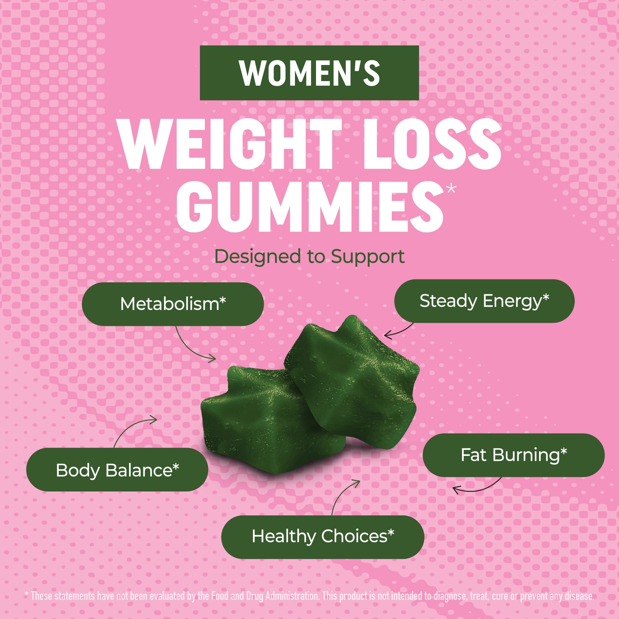 Women’s Fat Burner Gummies for Weight Loss, Green Tea & Green Coffee Bean — Amazon image 2