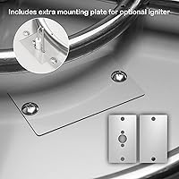 Vista 4 de Quemador Stanbroil de acero inoxidable con contenedor