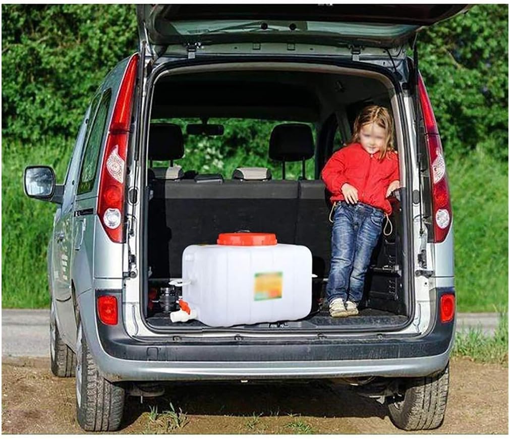 Water Tank 25L/50L/50L/110L/150L High Capacity Water Storage Container Bucket Jug，with Tap Car Water Tank Water Jug Bucket Water Carrier Drinking Water Container Outdoor Water Bag(Size:110L)