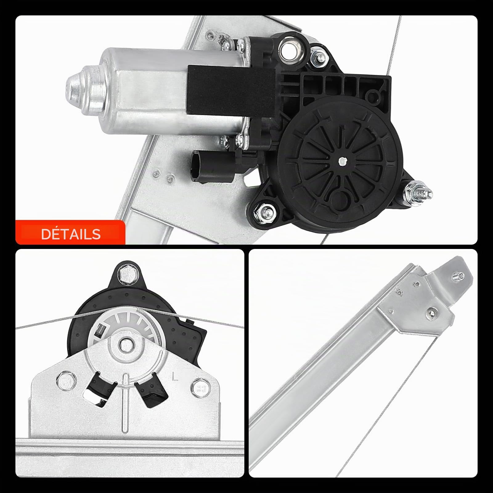 Frankberg Lève-vitre Compatible avec Vivaro Camionnette X83 Trafic II Bus JL Vivaro Break X82 Primastar Bus X83 Vivaro Break X83 Remplacer# 91165704