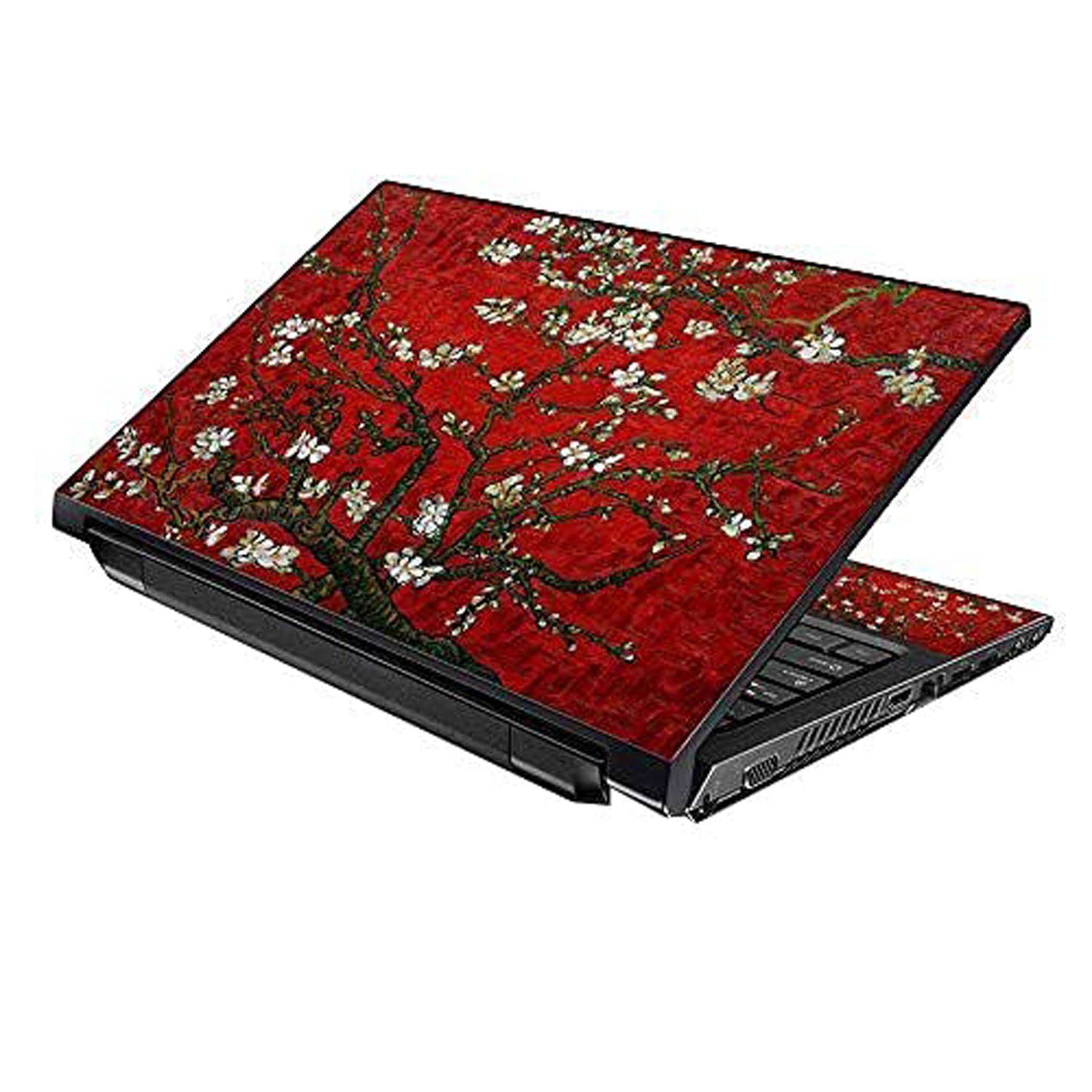 Elton Red Almond Trees Laptop Skin Sticker Decal,13.3" 14" 15" 15.4" 15.6 inch Laptop Universal Vinyl Skin Sticker Cover Dustproof Waterproof Art Decal Protector with Free 2 Wrist Pad Skins (B07HYZ9LZF) Amazon Price History, Amazon Price Tracker