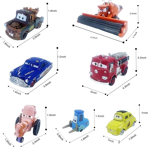 Miniatura 2 de Coche de juguete de 2 3 personajes, 7 piezas de tractor frank fundido a presión y su amigo 155 de metal fundido a presión portátil niño niña niños