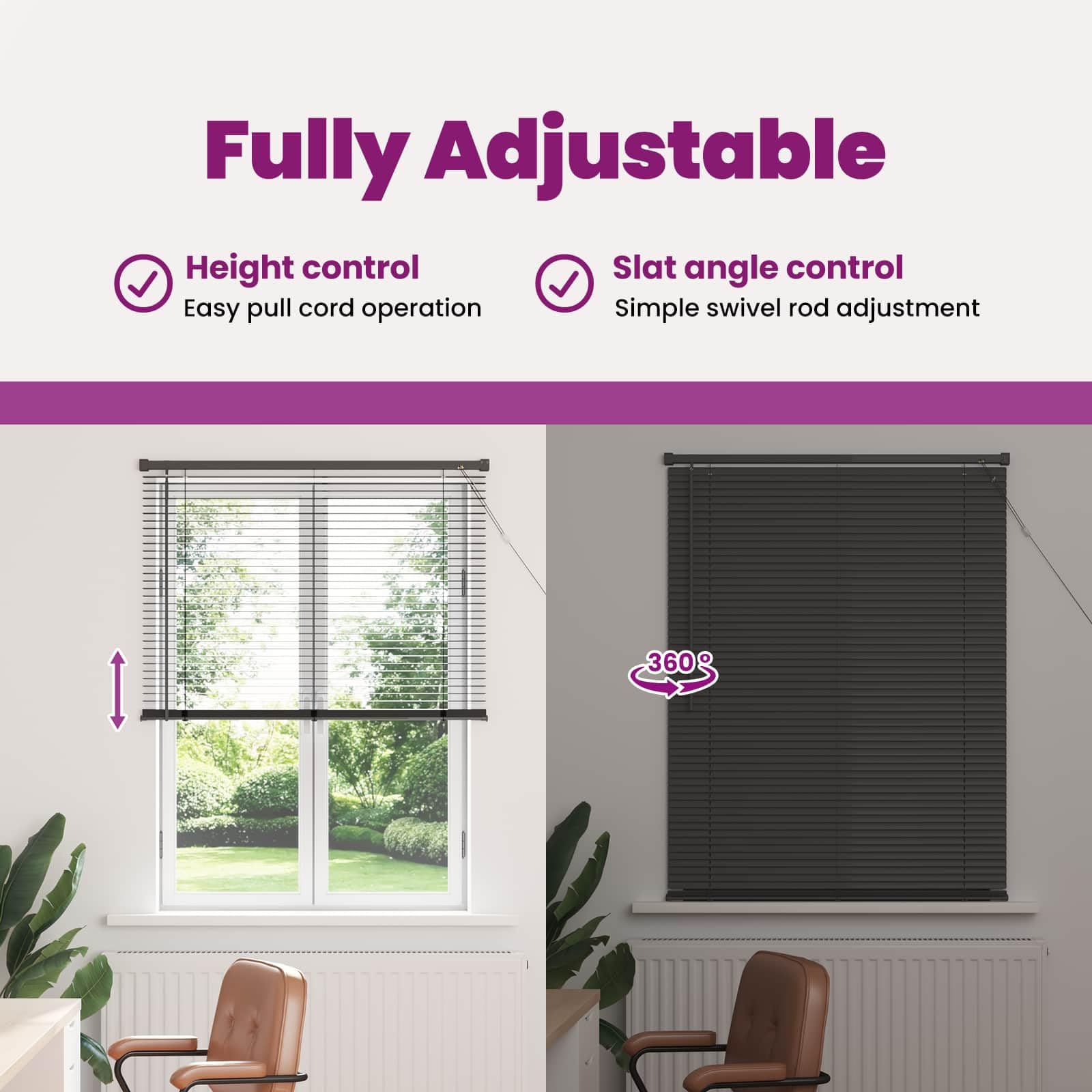 vidaXL Persiana Veneciana Gris Plateado 150 x 100 cm PVC, Persiana Veneciana Moderna y Resistente para Oficina en casa, filtra luz, Protege privacidad, Uso Interior