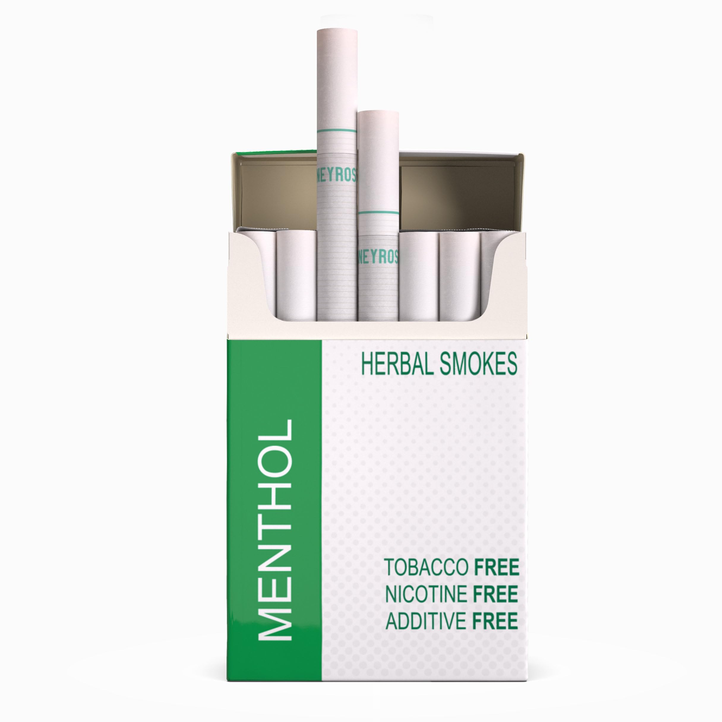 Herbal Cigarettes "Menthol" Flavor, 100% Tobacco & Nicotine FREE, 100% Natural, Herbal Smokes, Quit Smoking, Made In England