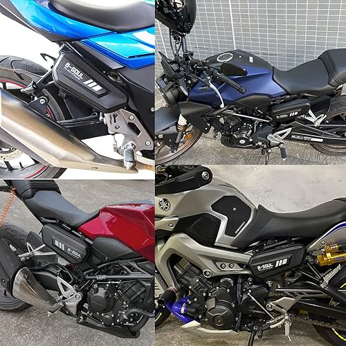 Miniatura 6 de Para Kawasaki Z800 Z900 Z250 Z300 Z650 Z750 Z1000 Z1000SX 250 400 motocicleta Sillín lateral bolsa de herramientas paquete triángulo