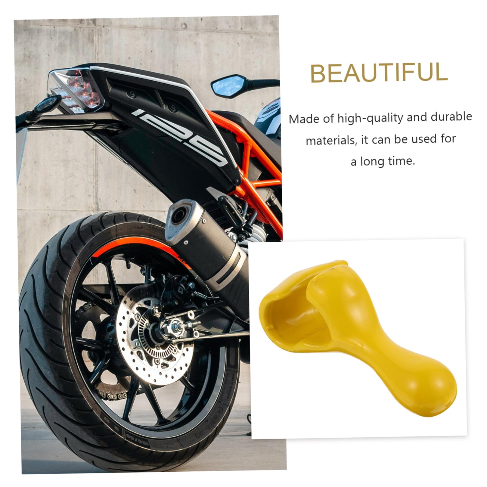 GALPADA Motorrad Reifenwechsel Werkzeug Reifenwulsthalter aus Gummi Pvc und Eisen Leicht und Stabil zur Reifenmontage und Reifenreparatur Am Motorrad Gelb