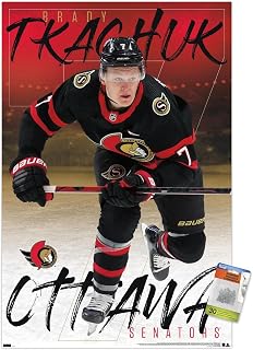 NHL Ottawa Senators - Brady Tkachuk 21 Wall Poster with Push Pins