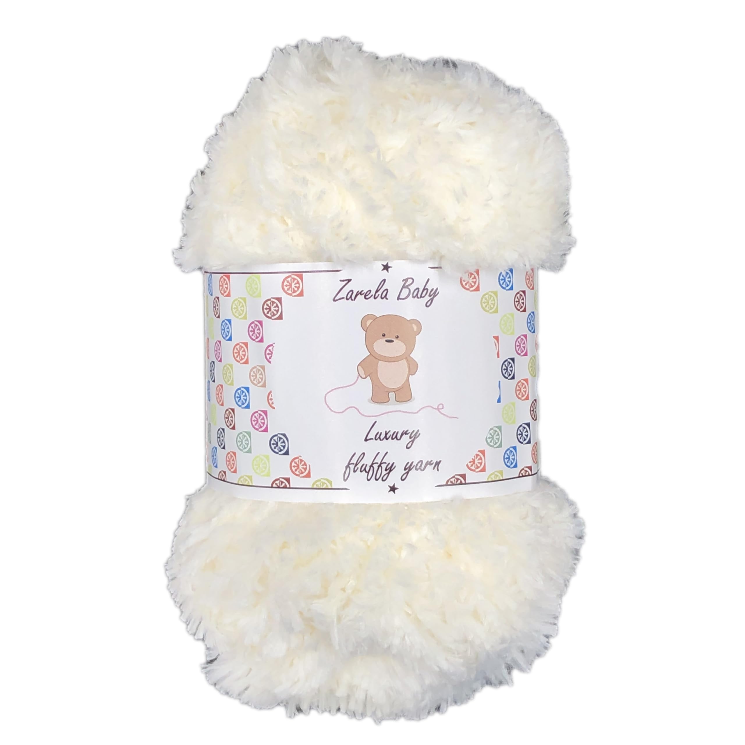 Zarela Baby Luxury Fluffy Yarn Wool 50g (02 Cream)