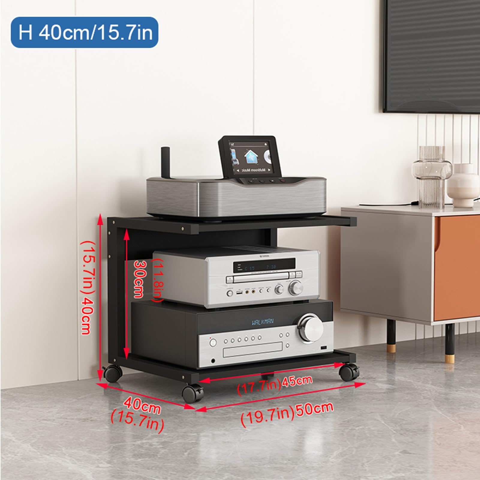 Amazon.com: SOBS 2-Tier AV Media Cabinet CD Player Stand Stereo