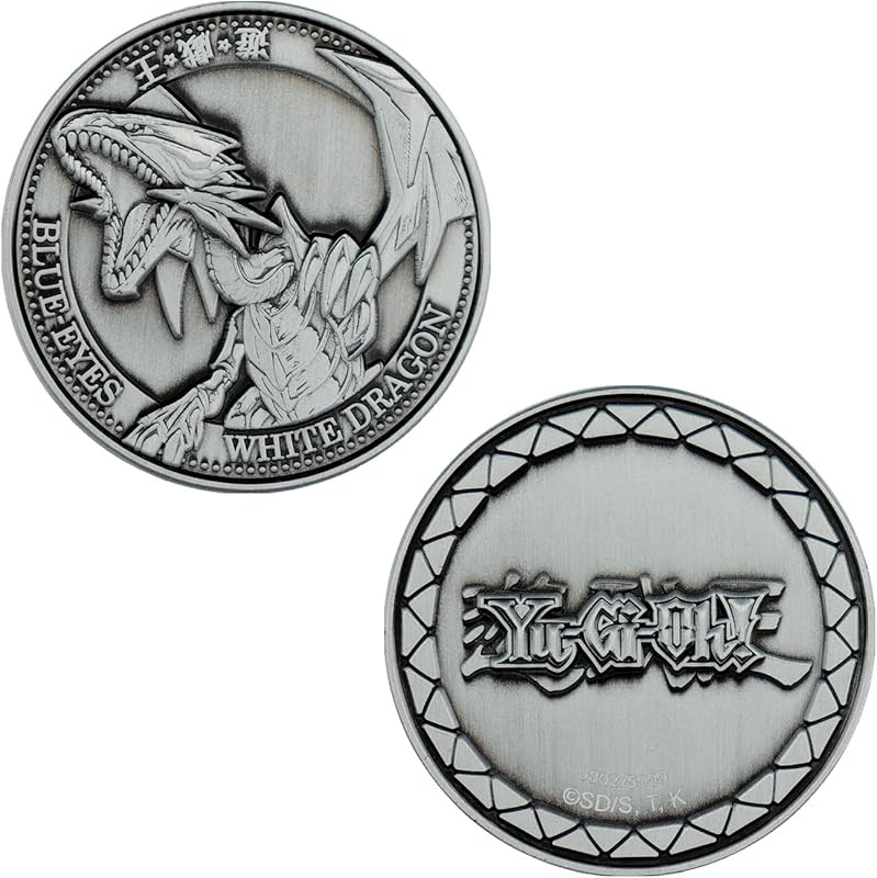 Yu-Gi-Oh! Blue-Eyes White Dragon Limited Edition Embossed Collectible Coin