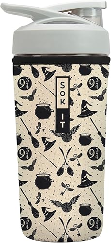 Miniatura 58 de Funda aislante de neopreno para botella mezcladora de proteínas Sok It BotlSok (Jardín inglés de picnic, se ajusta a botella mezcladora de 28 oz)