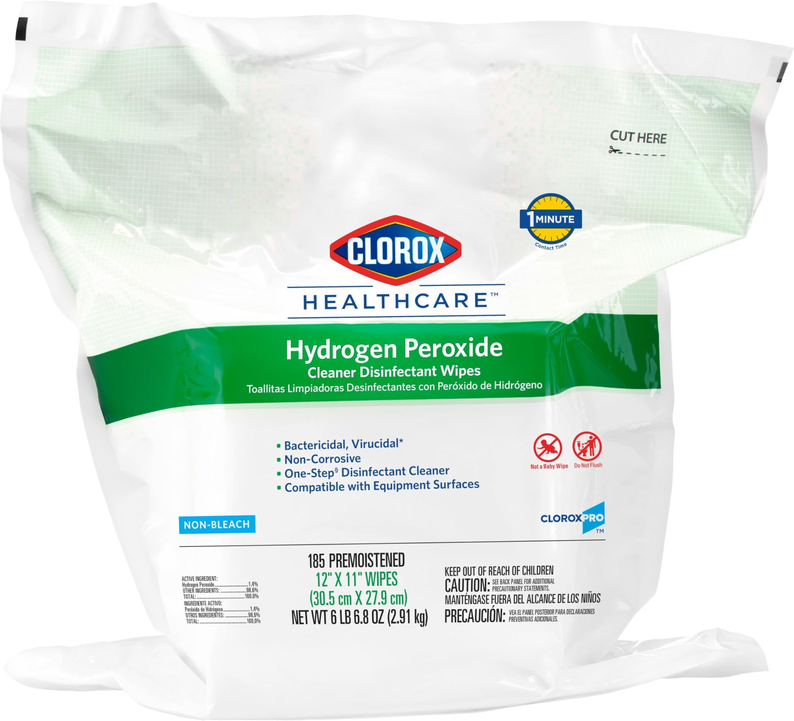 Clorox® Healthcare® Hydrogen Peroxide Disinfecting Wipes