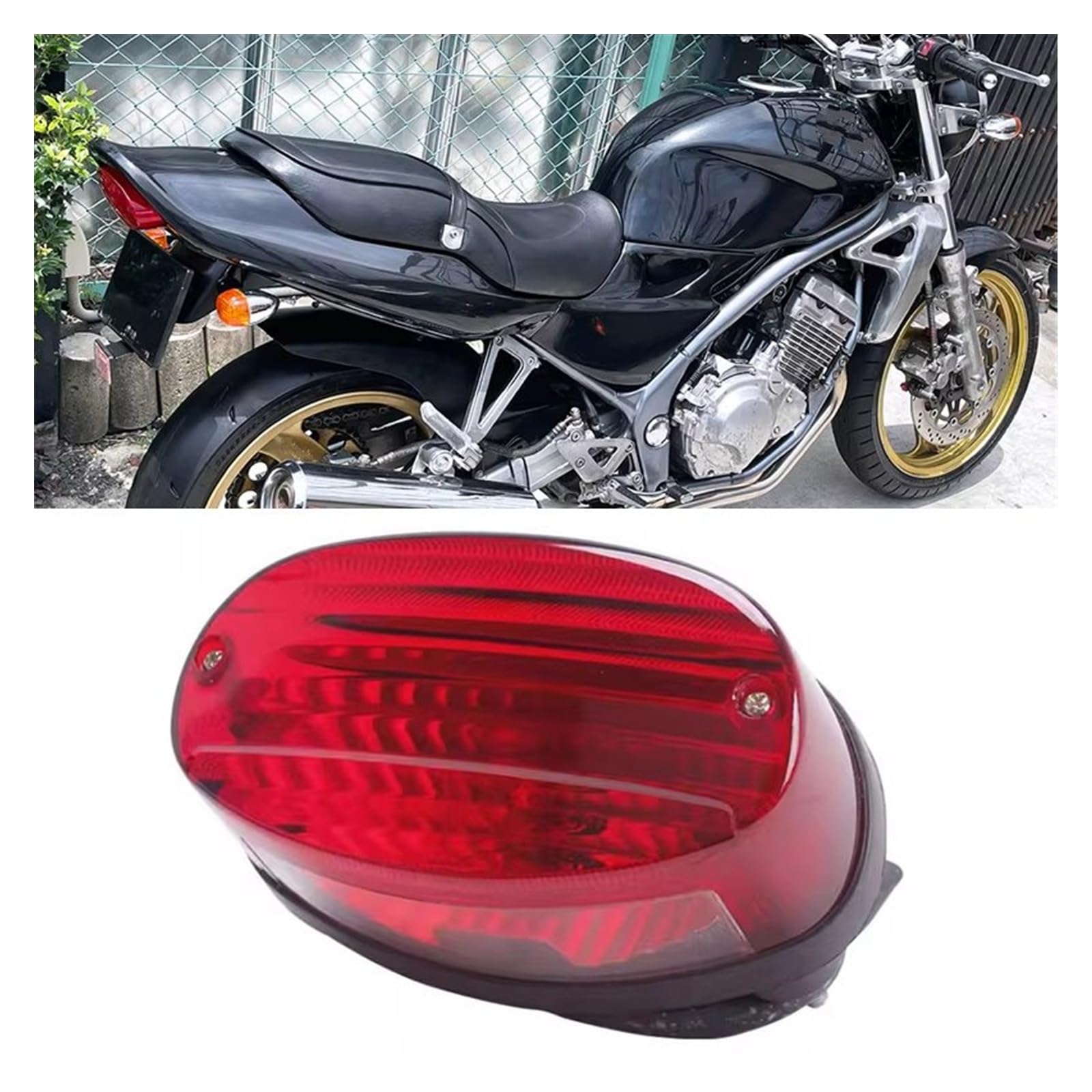 Moto luce freno targa lampada stop Per Kawasaki Per ZR250 Per Balius 12V Moto Fanale posteriore Moto Fanale posteriore Luce freno