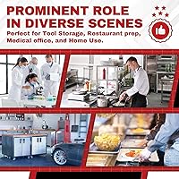 Vista 19 de DuraSteel - Mesa de trabajo de acero inoxidable para alimentos (grado comercial)