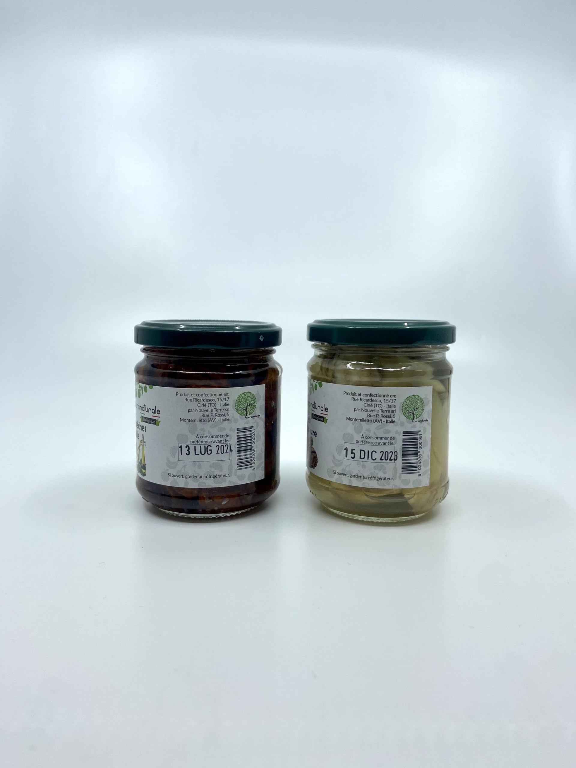 buononaturale Boîte aux artichauts et tomates BIO 1,11g — pack mixte de 3pcs Tomates séchées à l’huile BIO (3x170g) et 3pcs Artichauts dans le saumure BIO (3x200g)