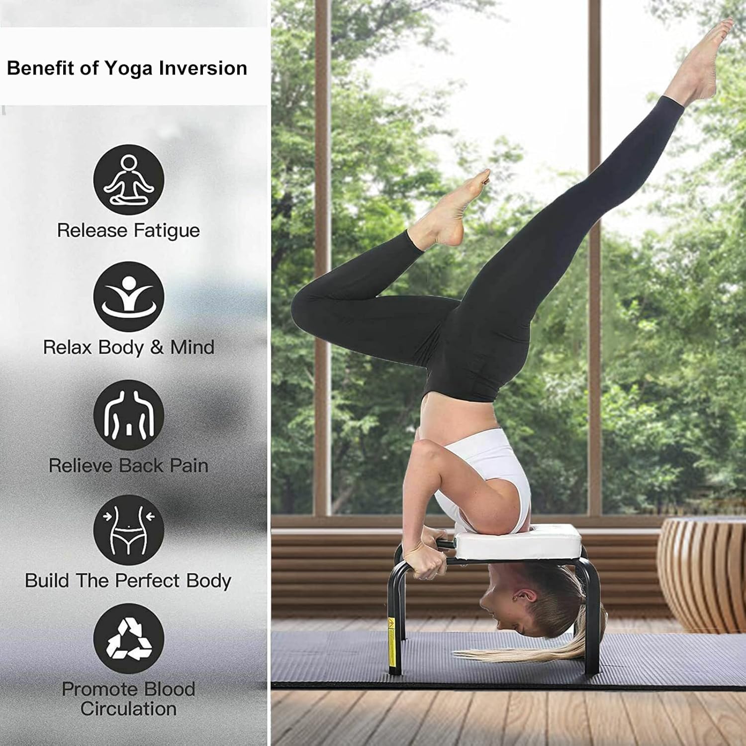 Buy AOLIGIE Yoga Inversion Bench Chair Yoga Headstand Bench Stand Yoga