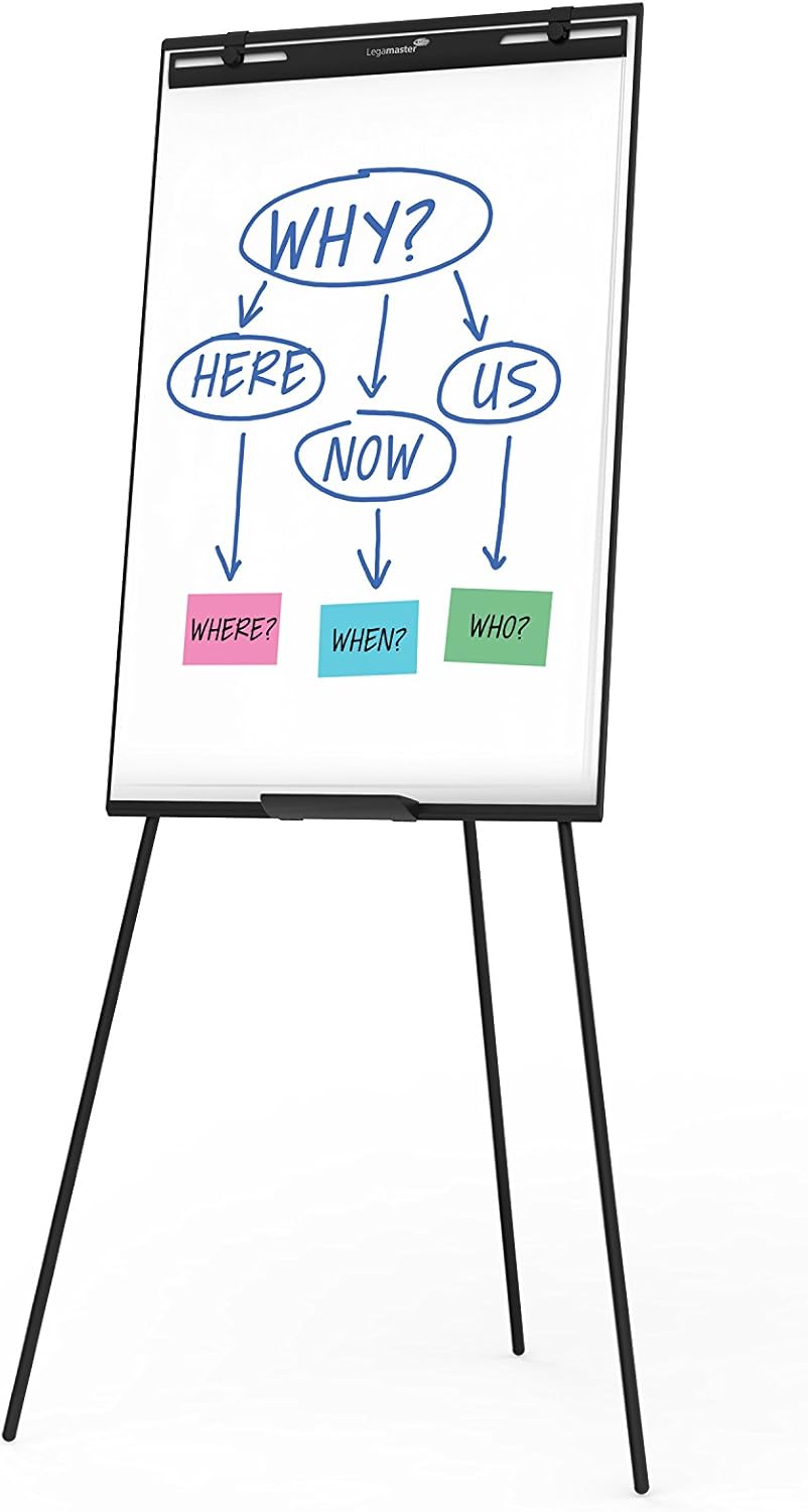 Legamaster LEGAMASTER Economy Flipchart Triangle Tripod, 10.5 kg, 68 x 105 cm : Office Products
