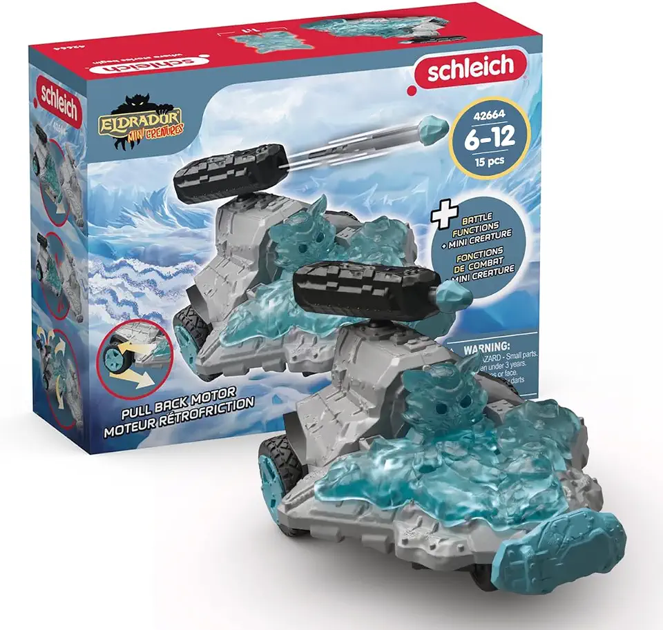 schleich ELDRADOR CREATURES 42664 Ice Jet Vehicle with Mini Creature, from 7 Years, 15 Pieces
