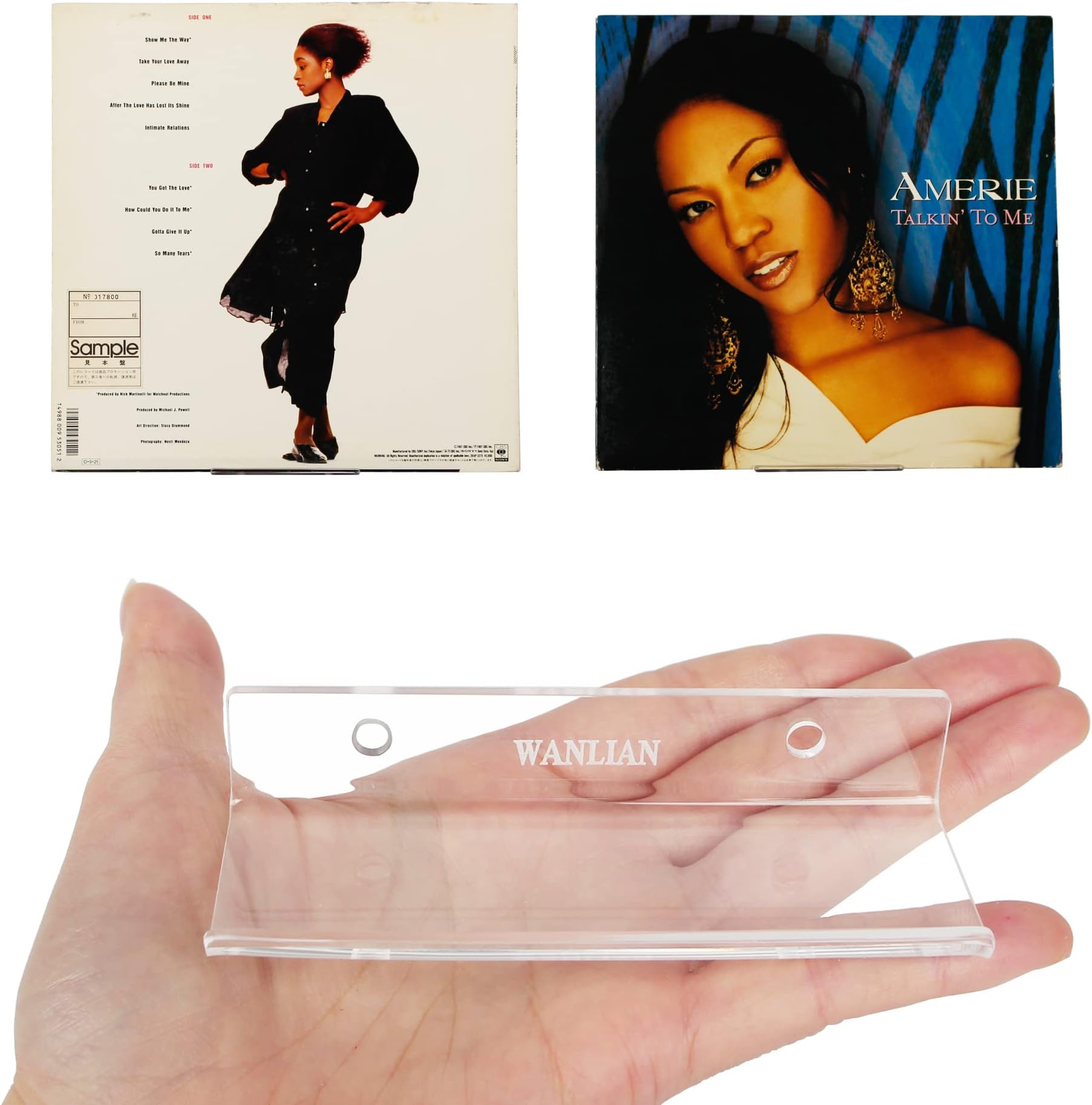 Vinyl Record Shelf Wall Mount 10 Pack, 3.93 inch Clear Acrylic Album Record Holder for Daily LP Listening, Vinyl Record Display with Installation Hardware (S Clear)