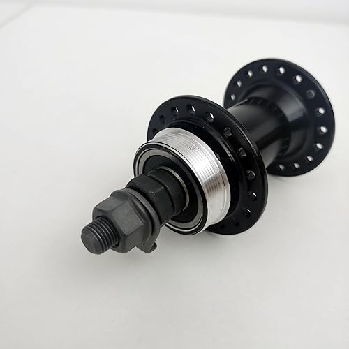 Miniatura 8 de Parte de rueda de bicicleta Buje delantero de bicicleta 36 agujeros, aleación de alumbre, 3.937 in de ancho, cubo delantero de bicicleta