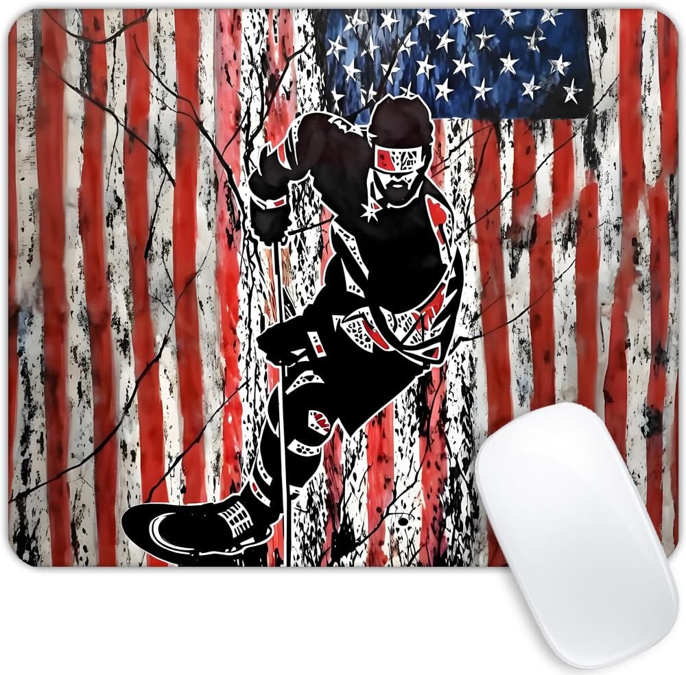 Eagle and American Flag Mouse pad Customized Mousepad Non-Slip Rubber Base Mouse Pads for Computers Laptop Office Desk Accessories Mouse pad