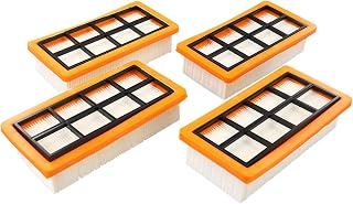 4-Pack Replacement Vacuum Filters AD 2, AD 3.000, AD 3.200, AD 3 Premium Fireplace, AD 4 Premium, High Efficiency Filter Paper Construction