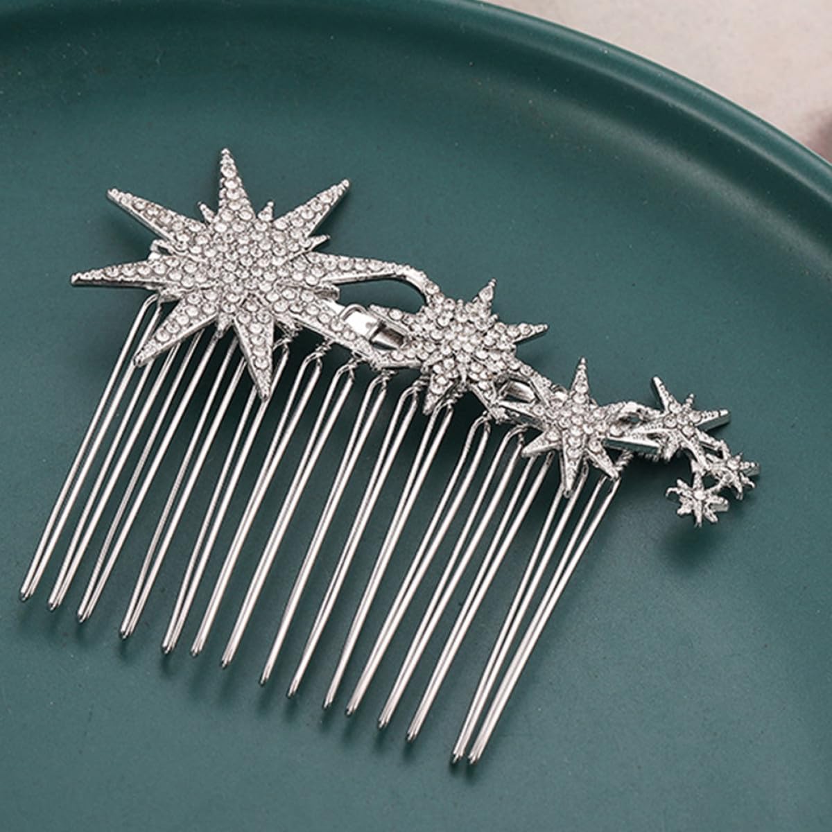 8 Pz Pettine Per a Fiocco Di Neve Pettine Per Da Sposa Pettini Per Per Accessori Donna Pettini Laterali Per Copricapo Da Sposa Metallo Mancare Lega
