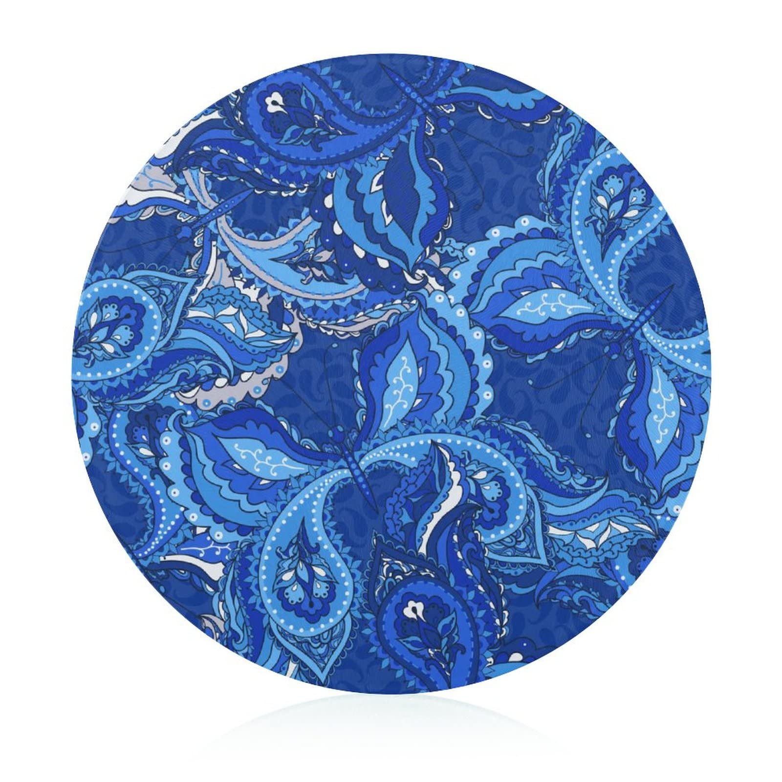 Planche à découper en verre trempé Paisley 20 cm antidérapante