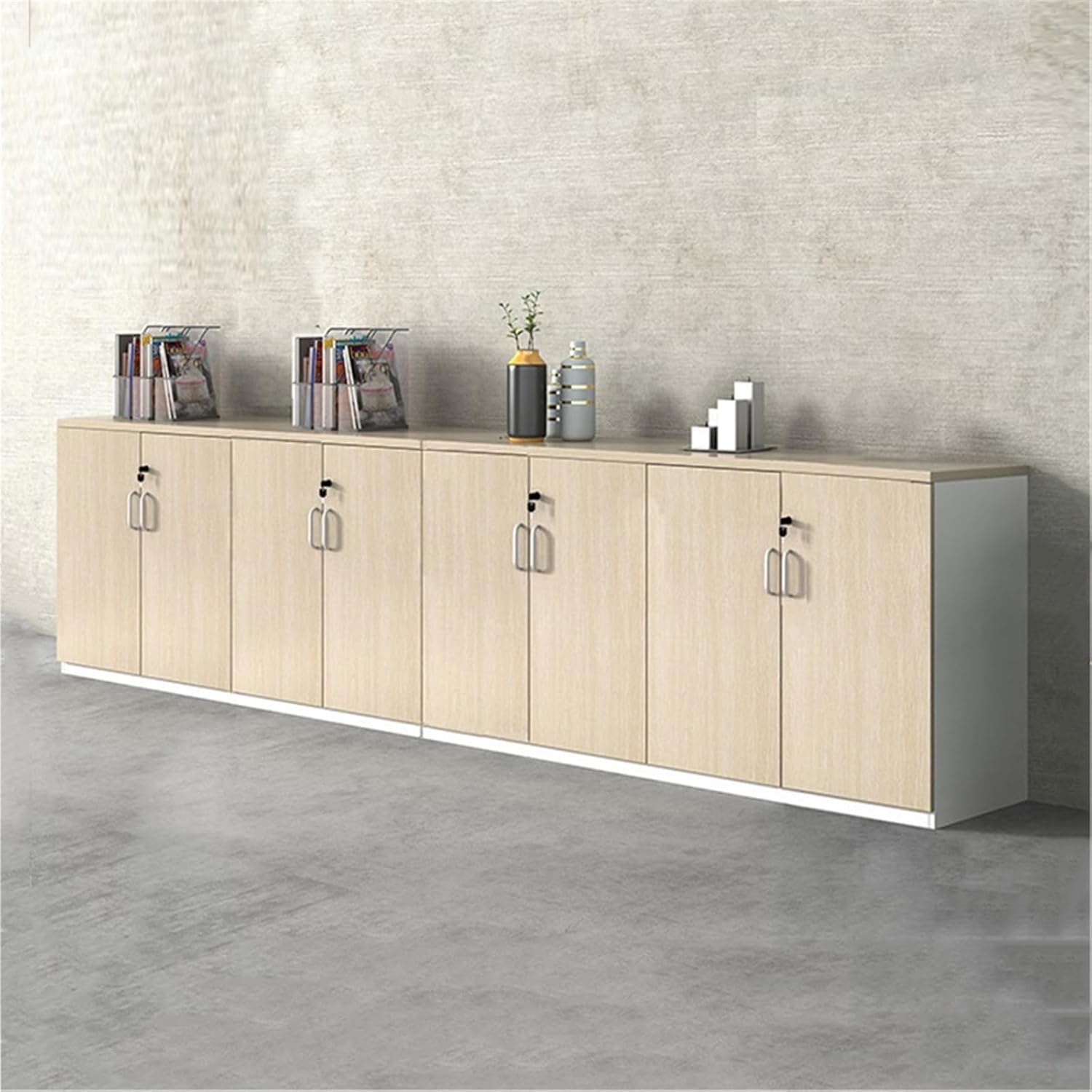 File Cabinets Combination Filing Cabinet Wooden Storage Eight Door Data 3.2m Office Lockable