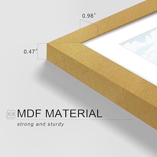 Miniatura 97 de Picrit - Juego de 12 portarretratos de 5 x 7 pulgadas para colgar en la pared o exhibir sobre una mesa, para fotos de 4 x 6 con paspartú o 5 x 7