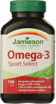 JAMIESON OMEGA 3 SPORT SELECT 150 PERLE : Amazon.it: Salute e cura della  persona